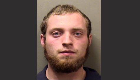 Casey Nordine has been arrested on drug trafficking charges. (Photo courtesy McLean County Jail.)