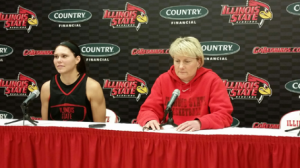 Lindsay Smith (left) is one of six players transferring from ISU. (Adam Studzinski/WJBC)