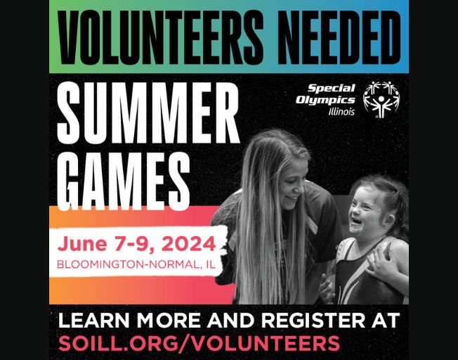 Volunteers needed for the 2024 Special Olympics Illinois Summer Games!