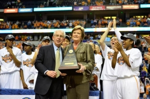 Mike Slive and Pat Summitt / Credit: UT Athletics