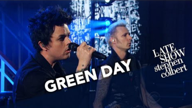 Watch Green Day On The Late Show With Stephen Colbert