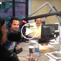 Dax Shepard and Michael Peña in studio with Lamont & Tonelli