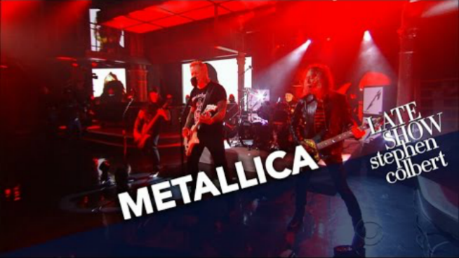 Metallica Performs ‘Now That We’re Dead’ On The Late Show