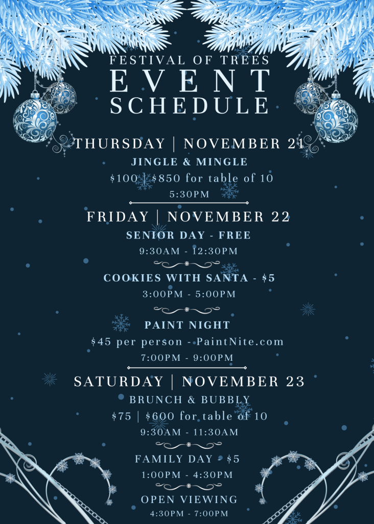 Crittenton Centers Festival of Trees Event Schedule